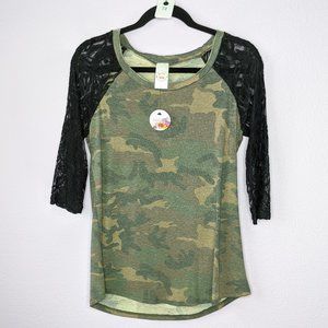 Camo Lace Women's Top, Small, New